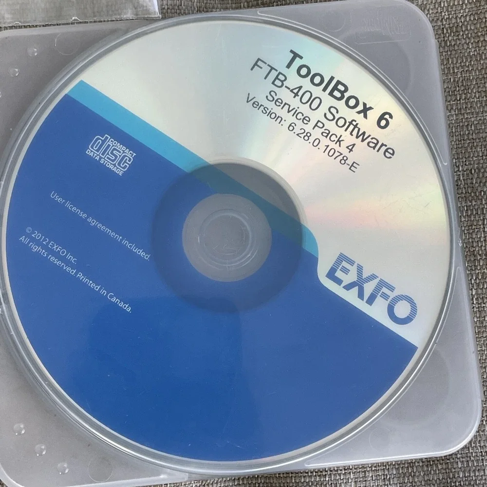 EXFO Toolbox 6 Fab-400 Fast Reporter 2 OTDR Product Service Pack 4 SP1 Software